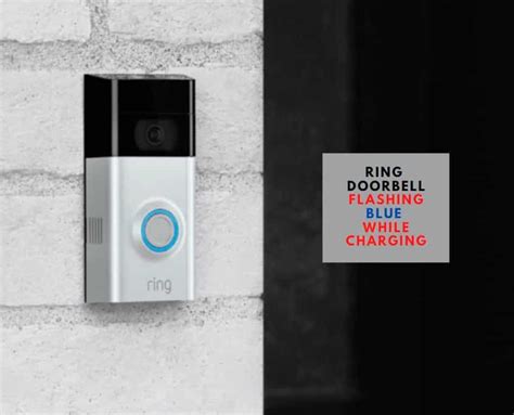 ring camera blinking blue while charging|ring doorbell blue light spinning.